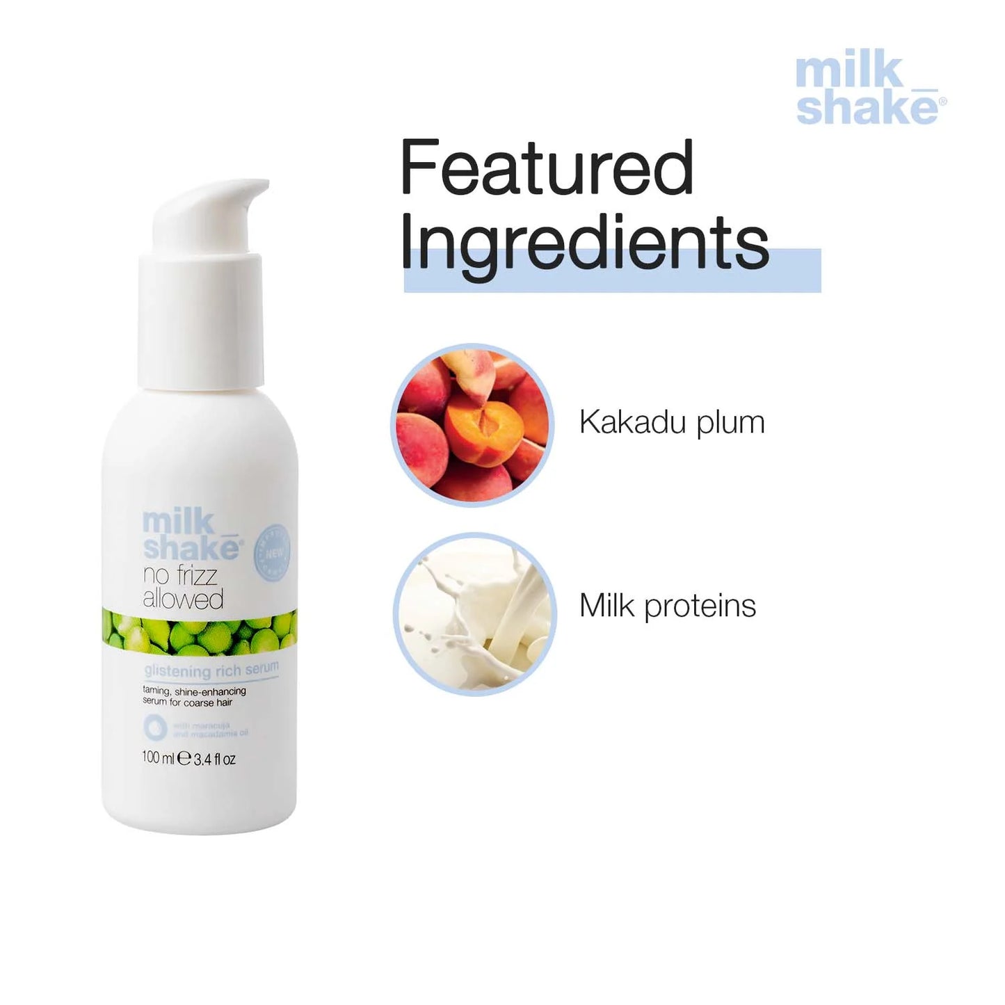 Milkshake - No Frizz Allowed Glistening Rich Serum 100ml
