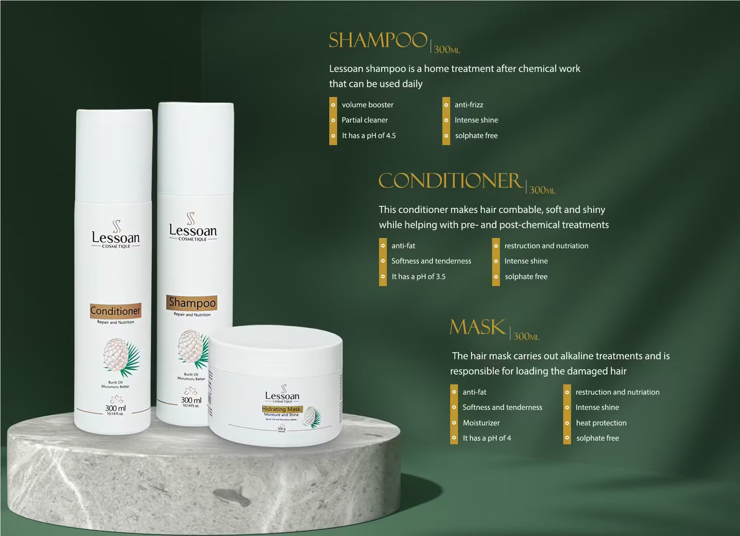 Lessoan - Conditioner 300ml